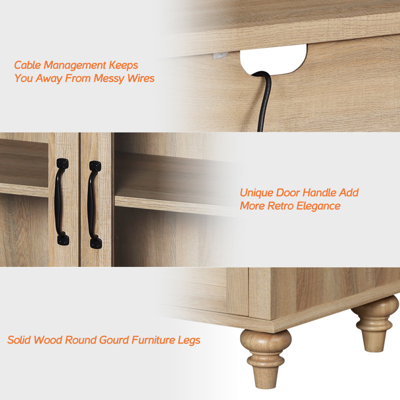 One Allium Way® Farmhouse TV Stand For TV, Home